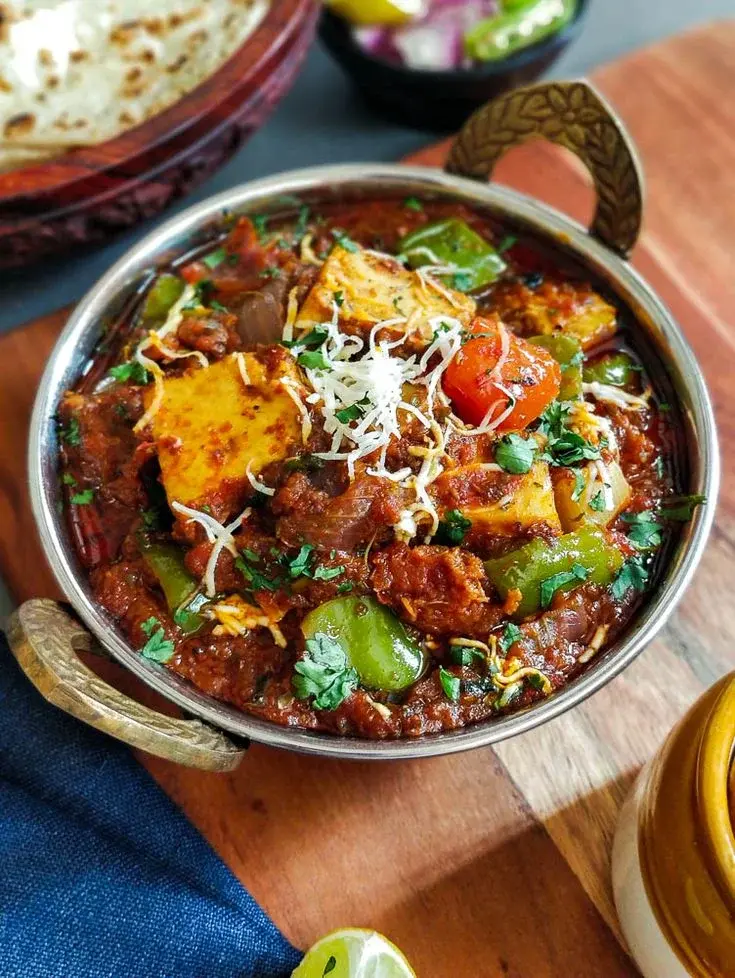 Authentic Kadhai Paneer at Cilantro Kittchen & Bar in Edmonton
